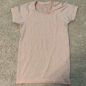 Pink Lulu lemon swiftly tech shirt